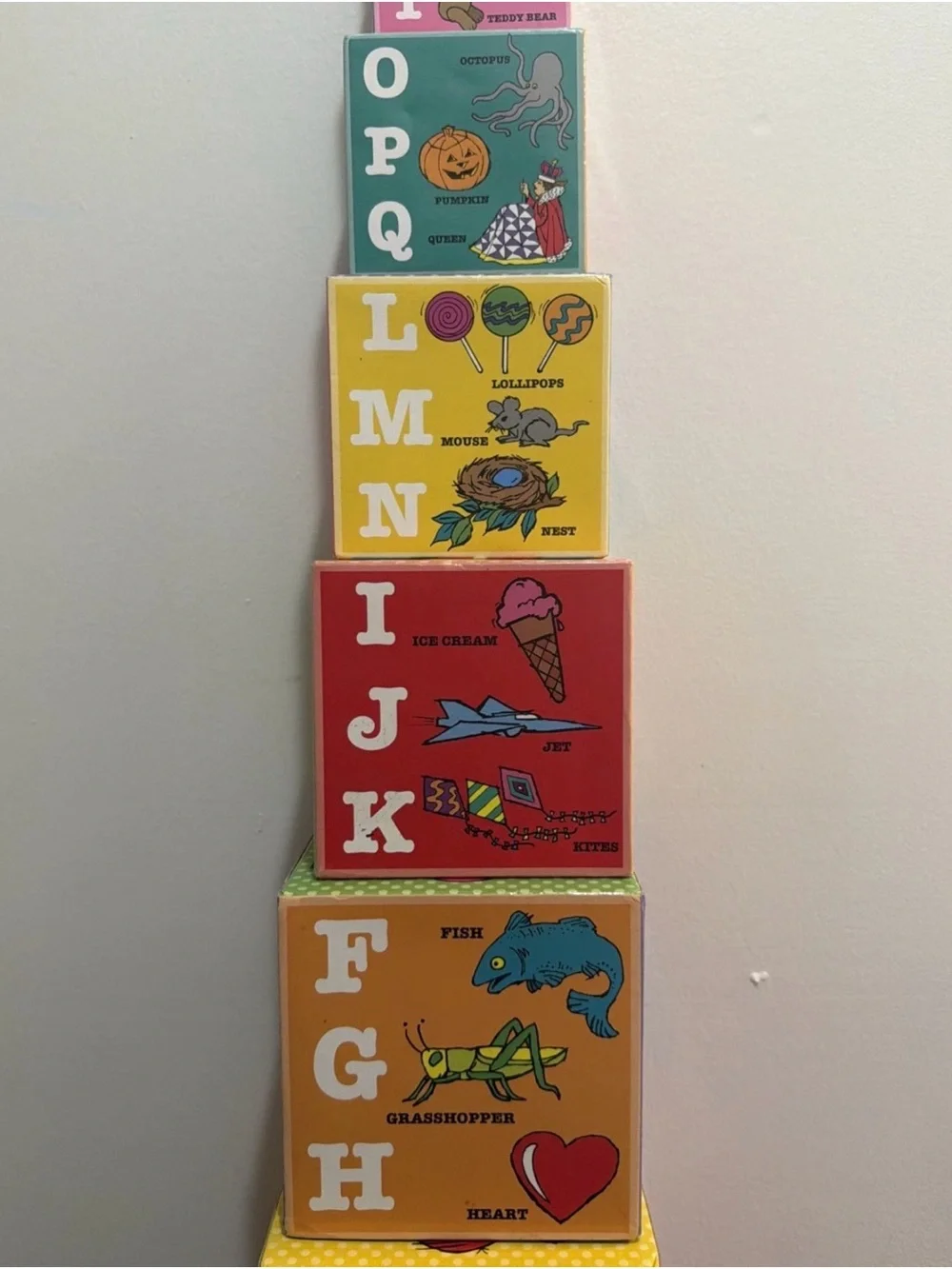 Vintage Clifford ABC blocks